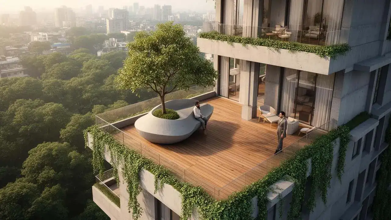 Private garden courtyard